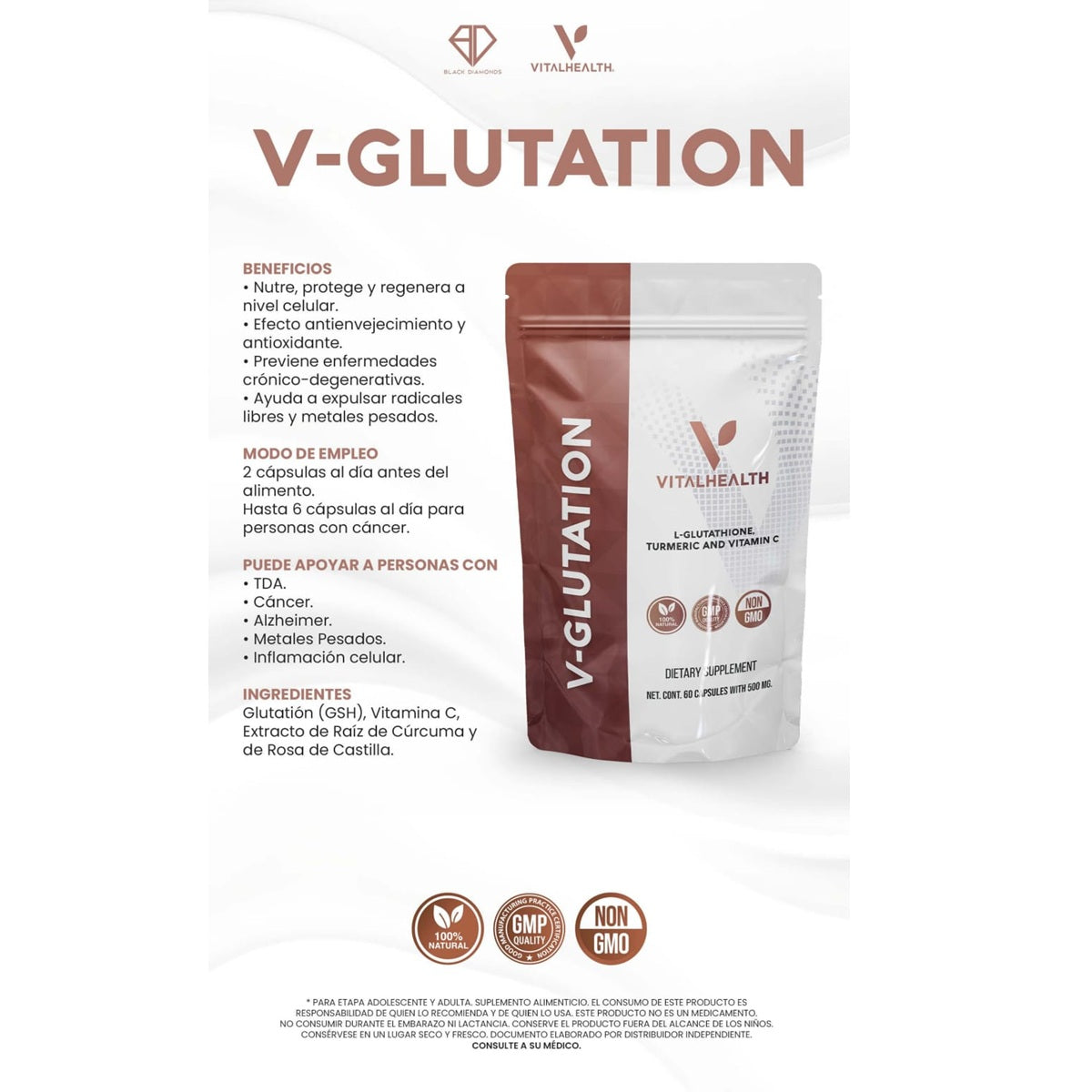 V-GLUTATION ADAPTOGENO VITALHEALTH